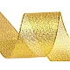 Panglică cu lurex, lățime 38 mm - Auriu (1 Metru)