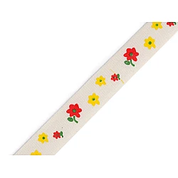 Panglică din bumbac lățime 15 mm - Ecru deschis (5 Metri)