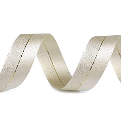 Panglica cu lurex latime 25 mm - Crem deschis (20 Metri)