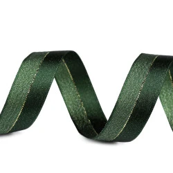 Panglica cu lurex latime 25 mm - Verde închis (20 Metri)