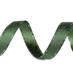 Panglica cu lurex latime 15 mm - Verde (10 Metri)