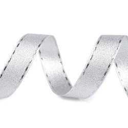 Panglica cu lurex latime 15 mm - Argintiu (10 Metri)