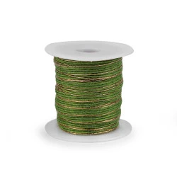 Panglica cu lurex latime 6 mm - Bej deschis (20 Metri)