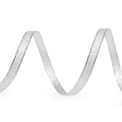 Panglica brocart cu lurex latime 6 mm - Argintiu (1 Metru)