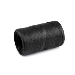 Rafie pentru impletit genti - natural, latime 5-8 mm - Negru (1 Bucată)