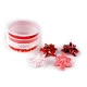 Set panglici folie cu rozete - Roșu (1 Set)