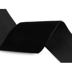 Panglica de catifea latime 40 mm - Negru (1 Metru)
