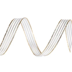 Panglica cu lurex latime 10 mm - Auriu deschis (45 Metri)