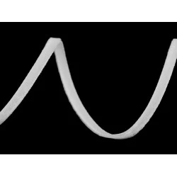 Panglica de catifea latime 3 mm - Alb (45 Metri)