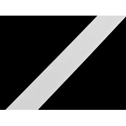 Panglica de catifea latime 25 mm - Alb (1 Metru)