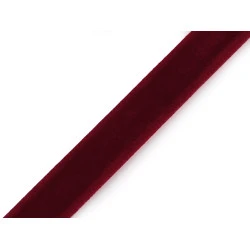 Panglica de catifea latime 10 mm - Bordo (45 Metri)