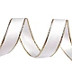 Panglică cu lurex și sârmă pe margine 24 mm - Auriu (20 Metri)