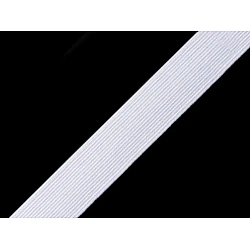 Elastic confecții,, lățime 14 mm - Alb (200 Metri)