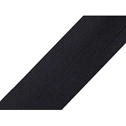 Elastic lat țesut, lățime 40 mm - Negru (25 Metri)