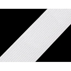 Elastic lat țesut, lățime 40 mm - Alb (25 Metri)