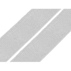 Elastic lat țesut, diverse culori, lățime 20 mm - Gri foarte deschis (25 Metri)