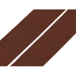 Elastic lat țesut, diverse culori, lățime 20 mm - Maro închis (25 Metri)