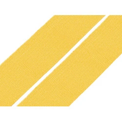 Elastic lat țesut, diverse culori, lățime 20 mm - Galben muștar (25 Metri)