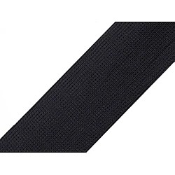 Elastic lat țesut, lățime 40 mm - Negru (25 Metri)