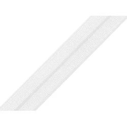 Elastic bias, lățime 18 mm - Alb (25 Metri)