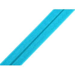 Elastic bias, lățime 18 mm - Albastru azur (25 Metri)