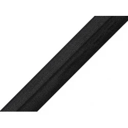 Elastic bias, lățime 20 mm - Negru (1 Metru)