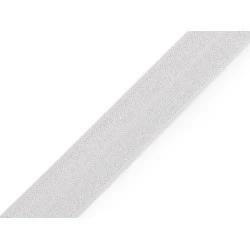 Elastic bias, lățime 20 mm - Gri foarte deschis (1 Metru)