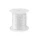 Fir elastic plat, 1 mm - Alb (25 Bucăți) Fir elastic plat, 1 mm - Alb (25 Bucăți)