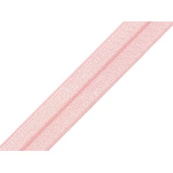 Elastic bias, lățime 16 mm - Roz mediu (25 Metri)
