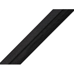 Elastic bias, lățime 16 mm - Negru (5 Metri)