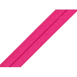 Elastic bias, lățime 16 mm - Roz (25 Metri)