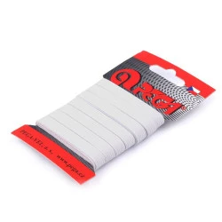 Elastic simplu confecții, lățime 8 mm - Alb (1 Card)