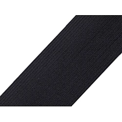 Elastic lat țesut, lățime 60 mm - Negru (25 Metri)