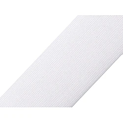 Elastic lat țesut, lățime 60 mm - Alb (25 Metri)
