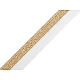 Elastic bias cu lurex, lățime 17 mm - Gri neutral (25 Metri)