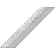 Elastic bias cu lurex, lățime 17 mm - Gri neutral (25 Metri)