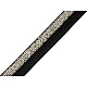 Elastic bias cu lurex, lățime 17 mm - Gri neutral (25 Metri)