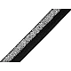 Elastic bias cu lurex, lățime 17 mm - Gri neutral (25 Metri)