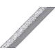 Elastic bias cu lurex, lățime 17 mm - Gri neutral (25 Metri)