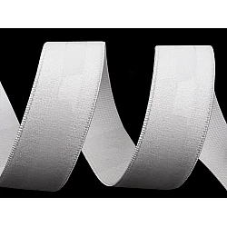Elastic cu bandă siliconică, lățime 20 mm - Alb (20 Metri)