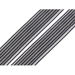 Bandă elastică pentru confecții, lățime 24 mm - Negru (5 Metri)