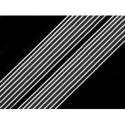 Bandă elastică pentru confecții, lățime 24 mm - Alb (5 Metri)