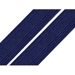 Elastic lat, lățime 20 mm - Albastru închis (1 Metru)