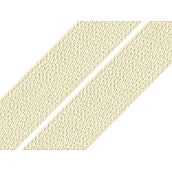 Elastic lat, lățime 20 mm - Galben vanilie (1 Metru)