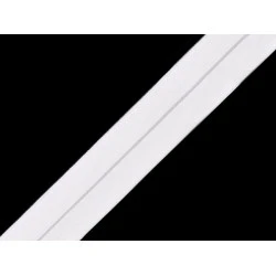 Elastic bias, lățime 20 mm - Alb (1 Metru)