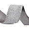 Elastic cu lurex, lățime 40 mm - Gri (1 Metru)