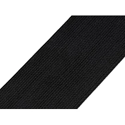 Elastic lat, lățime 60 mm - Negru (20 Metri)