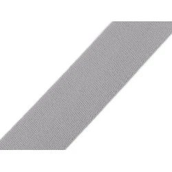 Elastic lat țesut moale, lățime 35 mm - Gri deschis (1 Metru)