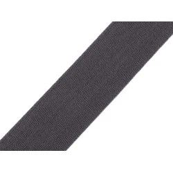Elastic lat țesut moale, lățime 35 mm - Gri neutral (1 Metru)