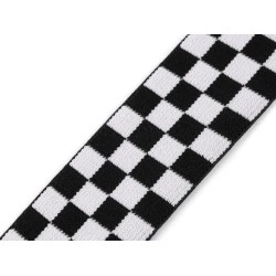 Banda elastica moale latime 40 mm - Negru (1 Metru)